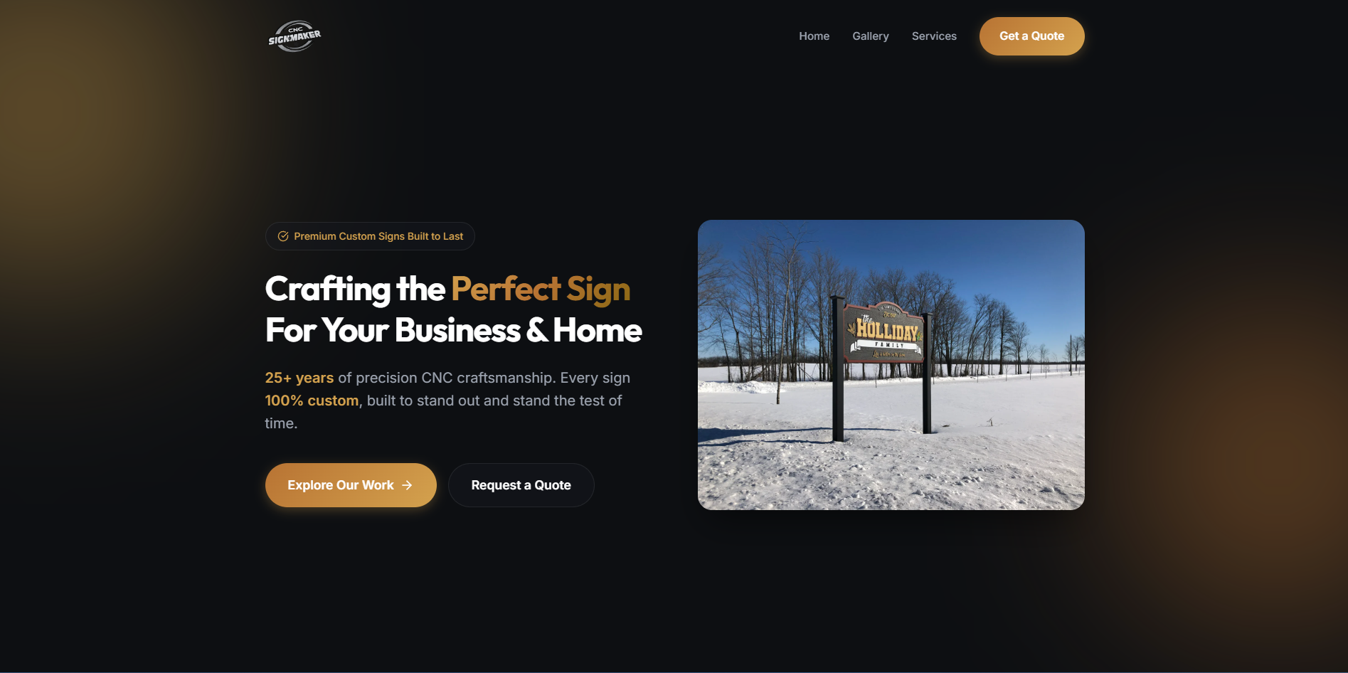 The CNC Signmaker website